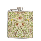 William Morris Daffodil Classic Blume Wallpaper Flachmann (Vorderseite)