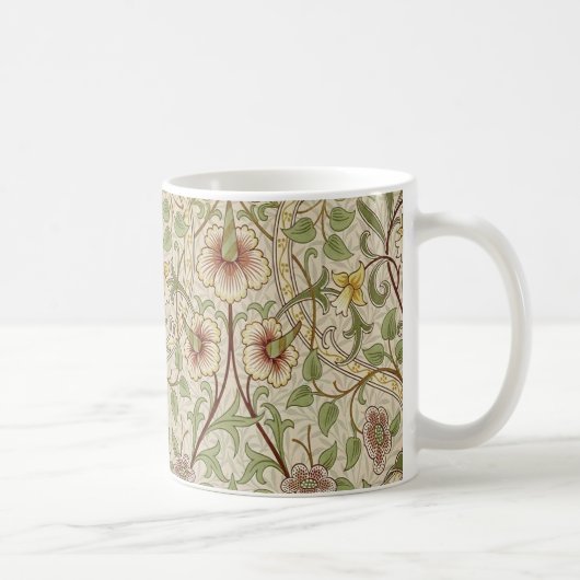 William Morris Daffodil Classic Blume Wallpaper Kaffeetasse (Rechts)