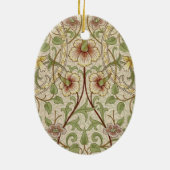 William Morris Daffodil Classic Blume Wallpaper Keramik Ornament (Hinten)