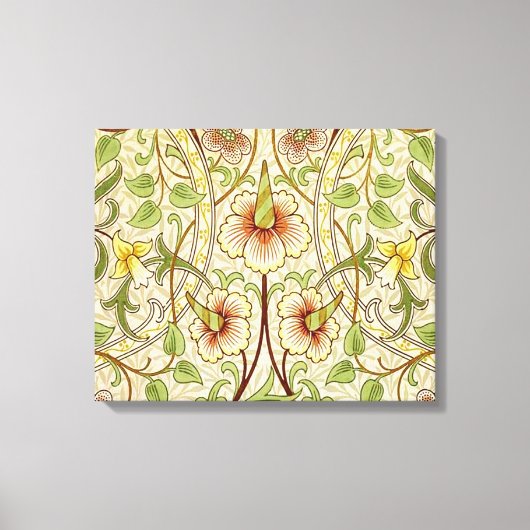 William Morris Daffodil Classic Blume Wallpaper Leinwanddruck (Vorderseite)