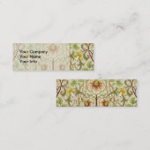 William Morris Daffodil Classic Blume Wallpaper Mini Visitenkarte (Vorne/Hinten)