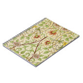 William Morris Daffodil Classic Blume Wallpaper Notizblock (Linke Seite)