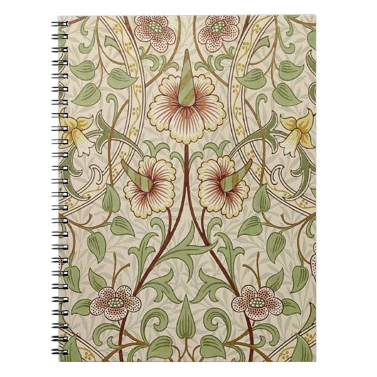 William Morris Daffodil Classic Blume Wallpaper Notizblock (Vorderseite)