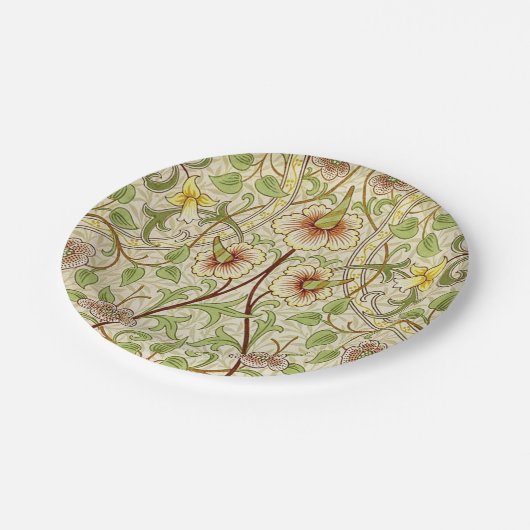 William Morris Daffodil Classic Blume Wallpaper Pappteller (Schrägansicht)