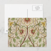 William Morris Daffodil Classic Blume Wallpaper Postkarte (Vorne/Hinten)