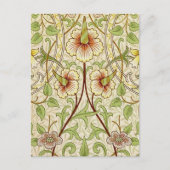William Morris Daffodil Classic Blume Wallpaper Postkarte (Vorderseite)