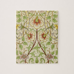 William Morris Daffodil Classic Blume Wallpaper Puzzle