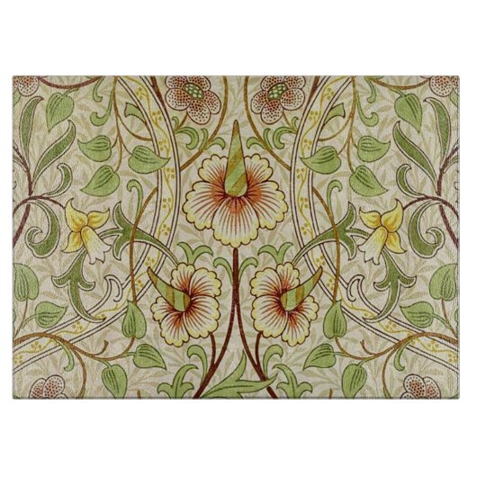 William Morris Daffodil Classic Blume Wallpaper Schneidebrett (Vorderseite)