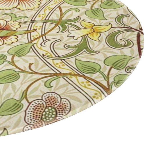 William Morris Daffodil Classic Blume Wallpaper Schneidebrett (Ecke)