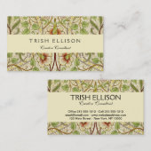 William Morris Daffodil Classic Blume Wallpaper Visitenkarte (Vorne/Hinten)