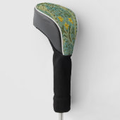 William Morris Daffodil Floral Pattern Classic Golf Headcover (angewinkelt)