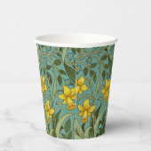 William Morris Daffodil Floral Pattern Classic Pappbecher (Rechts)