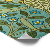 William Morris Daffodil Floral Pattern Classic Poster (Ecke)