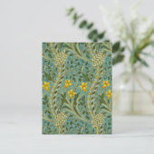 William Morris Daffodil Floral Pattern Classic Postkarte (Stehend Vorderseite)
