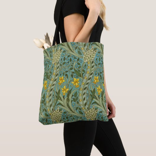 William Morris Daffodil Floral Pattern Classic Tasche (Von Nahem)