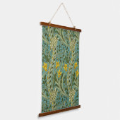 William Morris Daffodil Floral Pattern Classic Wandteppich Mit Holzrahmen (Gewinkelt)