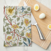 William Morris Daffodil Floral Pattern Geschirrtuch (Viertel Falte)