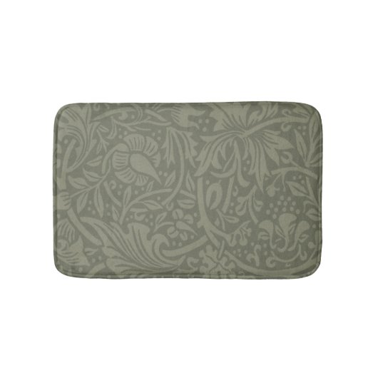 William Morris Daffodil Floral Wallpaper Badematte (Vorderseite)