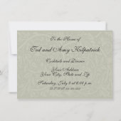 William Morris Daffodil Floral Wallpaper Einladung (Rückseite)