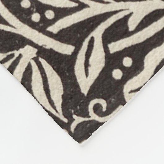 William Morris Daffodil Floral Wallpaper Fleecedecke (Ecke)