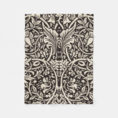 William Morris Daffodil Floral Wallpaper Fleecedecke (Vorderseite)