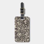 William Morris Daffodil Floral Wallpaper Gepäckanhänger (Vorderseite vertikal)