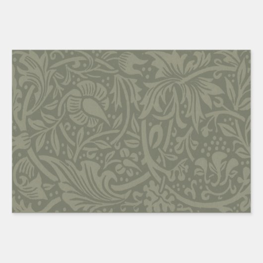 William Morris Daffodil Floral Wallpaper Geschenkpapier Set (Vorderseite)