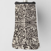 William Morris Daffodil Floral Wallpaper Golf Headcover (Rotieren 90)