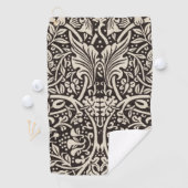 William Morris Daffodil Floral Wallpaper Golfhandtuch (Insitu)