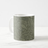 William Morris Daffodil Floral Wallpaper Kaffeetasse (Vorderseite Links)