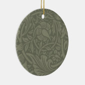 William Morris Daffodil Floral Wallpaper Keramik Ornament (Rechts)