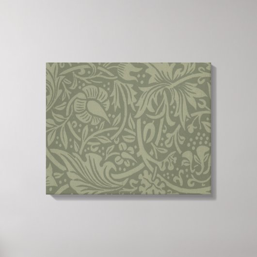 William Morris Daffodil Floral Wallpaper Leinwanddruck (Vorderseite)