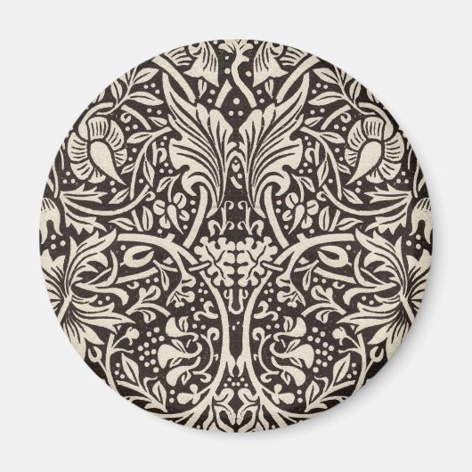 William Morris Daffodil Floral Wallpaper Magnet (Vorne)