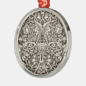 William Morris Daffodil Floral Wallpaper Ornament Aus Metall (Links)