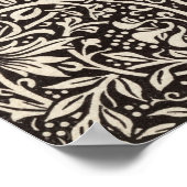 William Morris Daffodil Floral Wallpaper Pattern Poster (Ecke)