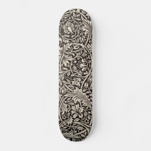 William Morris Daffodil Floral Wallpaper Pattern Skateboard