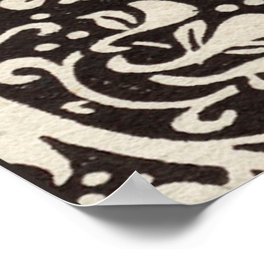 William Morris Daffodil Floral Wallpaper Poster (Ecke)