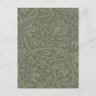 William Morris Daffodil Floral Wallpaper Postkarte