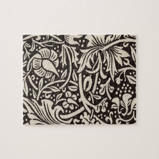 William Morris Daffodil Floral Wallpaper Puzzle (Horizontal)