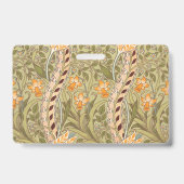 William Morris Daffodil Garden Blume Classic Bota Ausweis (Rückseite)