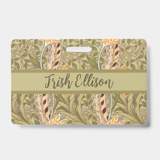 William Morris Daffodil Garden Blume Classic Bota Ausweis (Vorderseite)