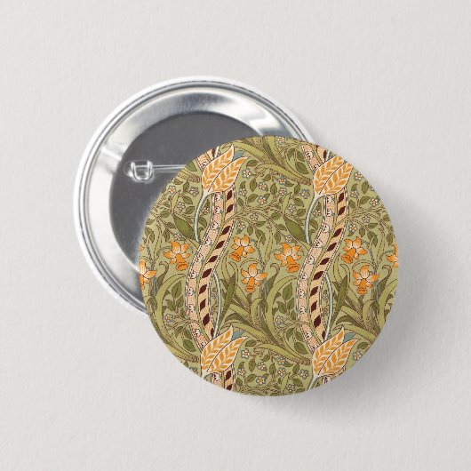 William Morris Daffodil Garden Blume Classic Bota Button (Vorne & Hinten)