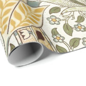 William Morris Daffodil Garden Blume Classic Bota Geschenkpapier (Rolleneckpunkt)