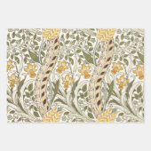 William Morris Daffodil Garden Blume Classic Bota Geschenkpapier Set (Vorderseite 2)