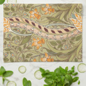 William Morris Daffodil Garden Blume Classic Bota Geschirrtuch (Gefaltet)