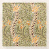 William Morris Daffodil Garden Blume Classic Bota Glasuntersetzer (Vorderseite)
