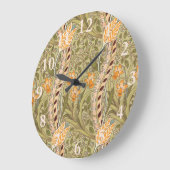 William Morris Daffodil Garden Blume Classic Bota Große Wanduhr (Winkel)