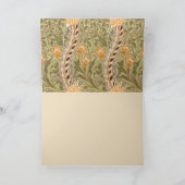 William Morris Daffodil Garden Blume Classic Bota Karte (Innenseite)