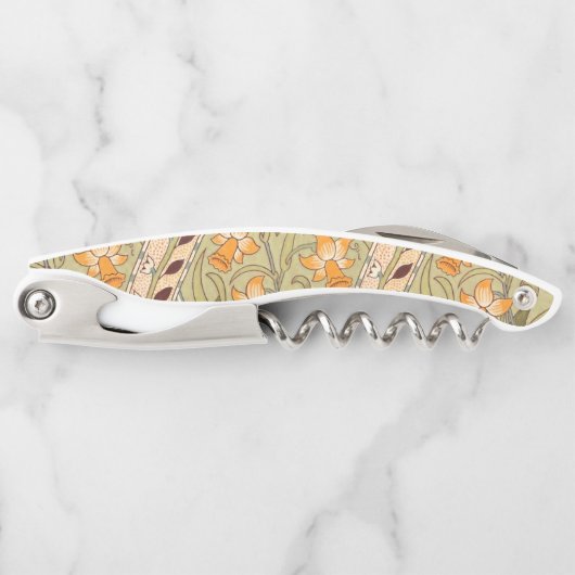 William Morris Daffodil Garden Blume Classic Bota Kellnermesser (Vorderseite)