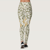 William Morris Daffodil Garden Blume Classic Bota Leggings (Rückseite)